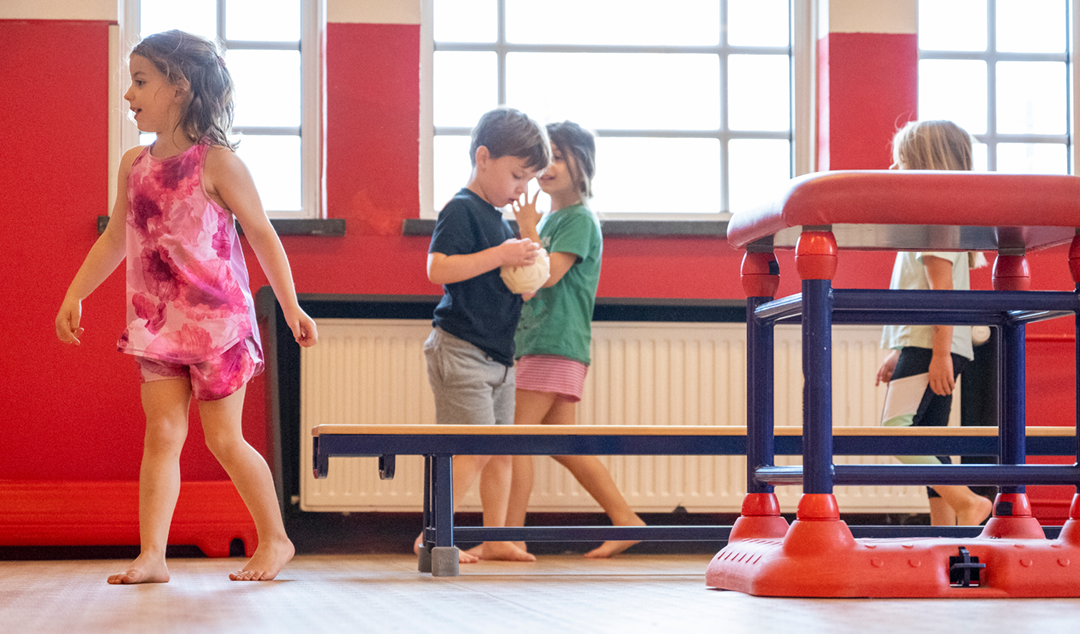 children playing in a sensory gym