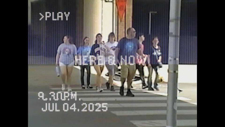 kids walking across a crosswalk